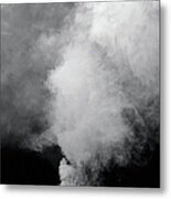 Smoke Billowing From Ground Metal Print