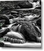 Smoky Mountains Cascades Metal Print