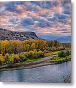 Snake River Autumn Sunrise Panorama Metal Print