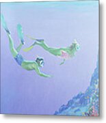 Snorklers Metal Print