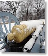 Snow Cannon Metal Print