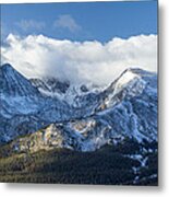 Snow-coated Mountains In Colorado Metal Print