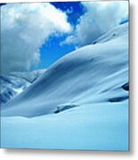 Snow Face In The  Mountain Metal Print