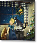 Snow Is Falling Metal Print