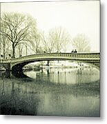 Snowy Day At The Park Metal Print