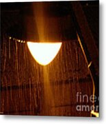 Snowy Street Lamp Metal Print