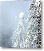 Snowy Trees Metal Print