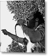 Social Activist Anarchist Millionaire Jerry Rubin 1 Tucson Arizona Black And White Film Noir 1970 Metal Print