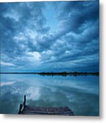 Solitary Pier Metal Print