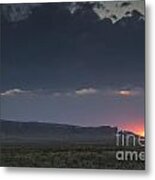 A Sunset Somewhere In Wyoming Metal Print