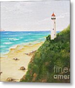 Somewhere There Is A Lighthouse Metal Print