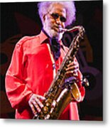 Sonny Rollins In Red Shirt Metal Print