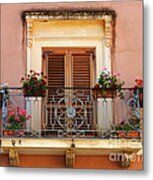 Sorrento Italy Balcony Metal Print