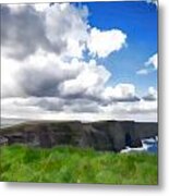 South Over The Cliffs Of Moher Metal Print