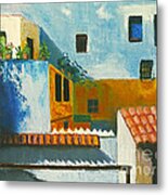 Spanish Courtyard Metal Print