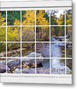 Special Place In The Woods Large White Picture Window View Metal Print