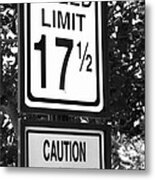 Specific Speed Limit Metal Print