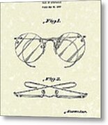 Spectacles 1937 Patent Art Metal Print