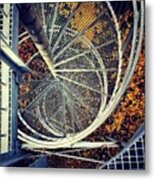 Spiral Stairs Of An Observation Deck. - Metal Print