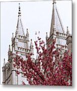 Spring At The Temple Metal Print