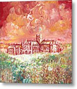St Albans Abbey - Stormy Weather Metal Print