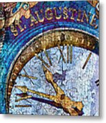 St Augustine Clock Metal Print