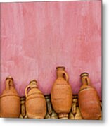 Stacked Pottery Metal Print
