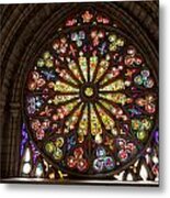 Stained Glass Details Metal Print