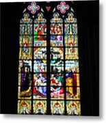 Stained Glass Window In Cologne Metal Print