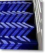 Stairs Of Blue Metal Print