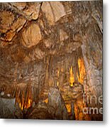 Stalactites In Lehman Cave, Great Basin Metal Print