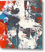 Standing Confused Metal Print