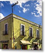 Standing On A Street Corner In Puebla Metal Print