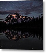 Starry Night On Mt. Shuksan Metal Print