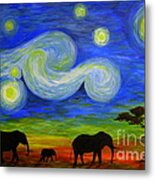 Starry Night Over Africa Metal Print