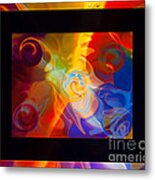 Stars Coming Out At Night Abstract Painting Metal Print