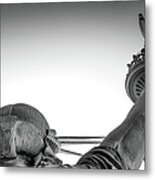 Statue Of Liberty Torch Detail, New Metal Print