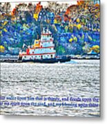 Stay Afloat With Hope Metal Print