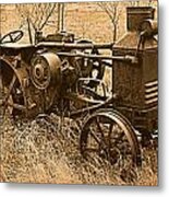 Steam Tractor Metal Print