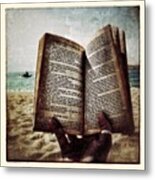 Steinbeck By The Seashore Metal Print