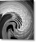 Step Into The Wave Metal Print