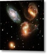Stephan's Quintet Galaxies Metal Print
