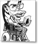 Stephen Hawking Metal Print