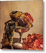 Still Life With Scarf Metal Print