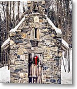 Stone Chapel in the Woods Trapp Family Lodge Stowe Vermont Metal Print