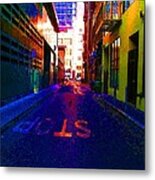 Stop Alley Metal Print