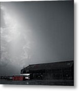 Storm Clouds Off Airline Highway In New Orleans Metal Print