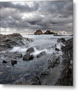 Storm Is Coming To Island Of Menorca From North Coast And Mediterranean Seems Ready To Show Power Metal Print