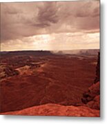 Storm On Canyonlands National Park Metal Print