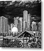Storm Over Chi Town Metal Print